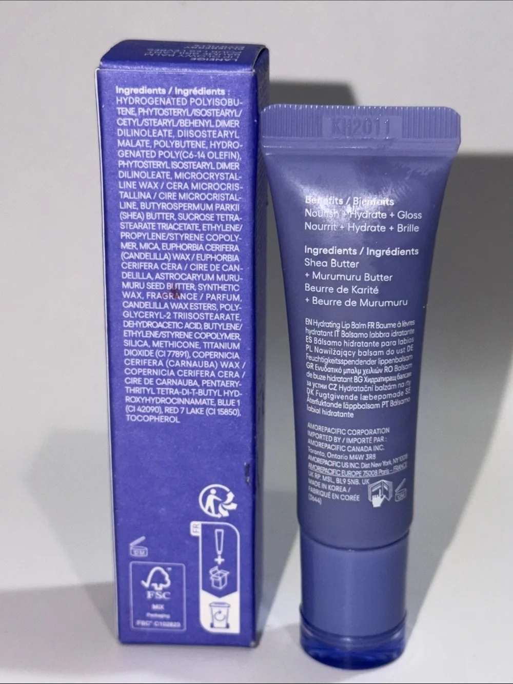 LANEIGE Lip Glowy Balm in BLUEBERRY! K-Beauty Obsession! F/S 0.35 Oz NEW IN BOX!